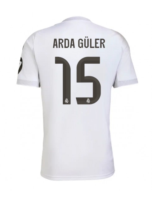 Real Madrid Arda Guler #15 Replika Hemmakläder 2025-26 Kortärmad Real Madrid Arda Guler #15 Replika Hemmakläder 2025-26 Kortärmad